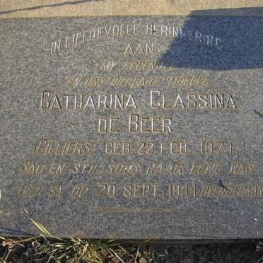 BEER Catharina Classina, de néé CILLIERS 1874-1944