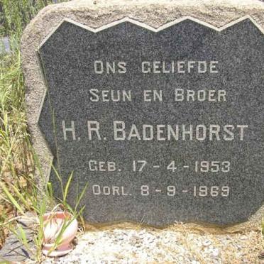 BADENHORST H.R. 1953-1969