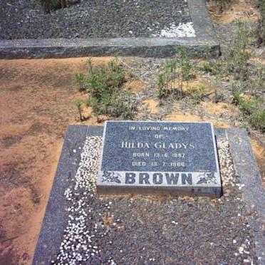 BROWN Hilda Gladys 1887-1966