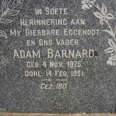BARNARD Adam 1875-1951