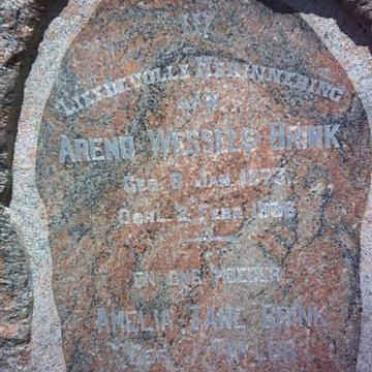 BRINK Arend Wessels 1873-1936 &amp; Amelia Jane TAYLOR 1877- 1952
