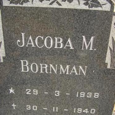 BORNMAN Jacoba M. 1938-1940