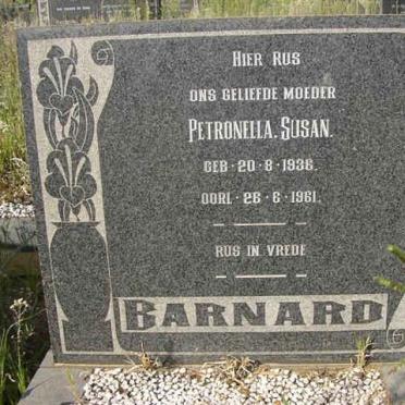 BARNARD Petronella Susan 1936-1961