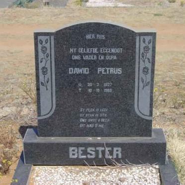 BESTER Dawid Petrus 1927-1980