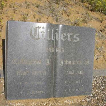 CILLIERS Johannes 189?-197? &amp; ?Gloudina J. -19?5