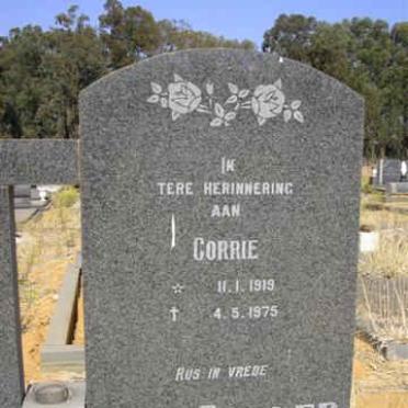 COLLER Corrie, van 1919-1975