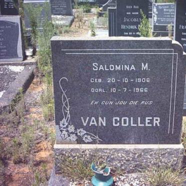 COLLER Salomina M., van 1906-1966