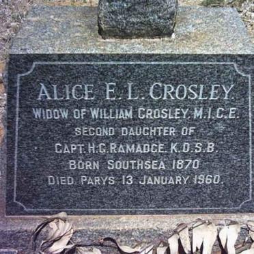 CROSLEY Alice E.C. 1870-1960