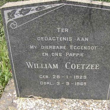 COETZEE William 1929-1965