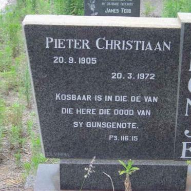 CRONJE Pieter Christiaan 1905-1972