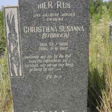 DEALE Christiena Susanna nee STORRIER 1888-1962