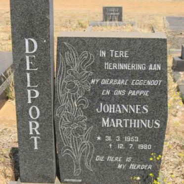 DELPORT Johannes Marthinus 1953-1980