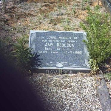 DAVIDSON Amy Rebecca 1890-1985