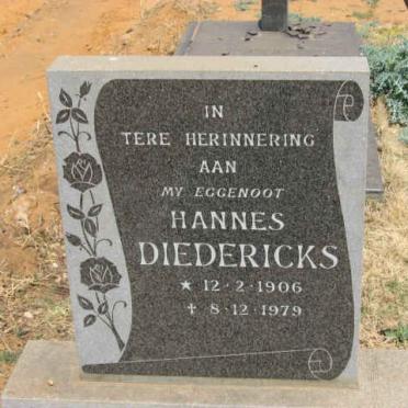 DIEDERICKS Hannes 1906-1979