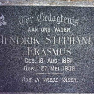 ERASMUS Hendrik Stephanus 1861-1939
