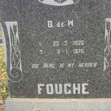 FOUCHE B. de W. 1926-1976