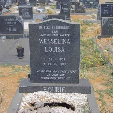 FOURIE Wesselina Louisa 1928-1993
