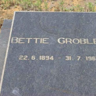 GROBLER Bettie 1894-1967