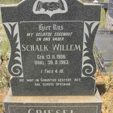 GRIESEL Schalk Willem 1906-1963