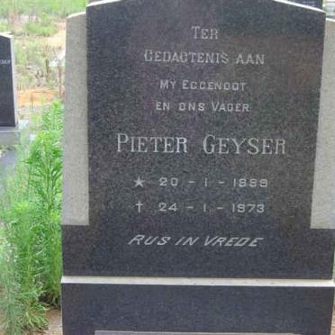 GEYSER Pieter 1899-1973