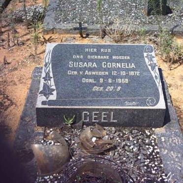 GEEL Susara Cornelia nee V. ASWEGEN 1872-1969