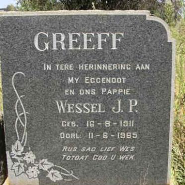 GREEFF Wessel J.P. 1911-1965