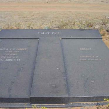 GROVÉ Roelof 1912-1980 &amp; Maria v.d. Lingen de Villiers nee LATEGAN 1917-2000