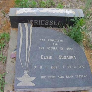 GRIESEL Elsie Susanna 1906-1972