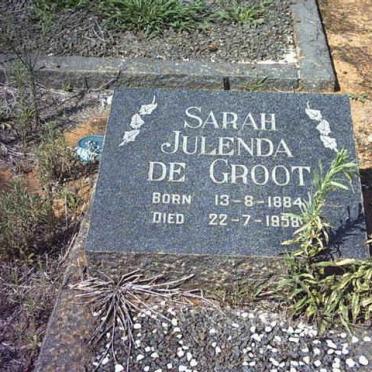 GROOT Sarah Julenda, de 1884-1958