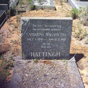 HATTINGH Catharina Magrietha 1879-1959