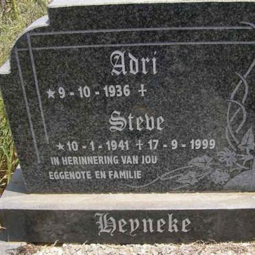 HEYNEKE Steve 1941-1999 &amp; Adri 1936-