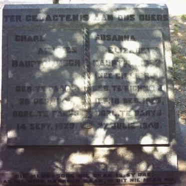 HAUPTFLEISCH Charl Andries 1847-1923 &amp; Susanna Elizabeth CILLIERS 18?-194?