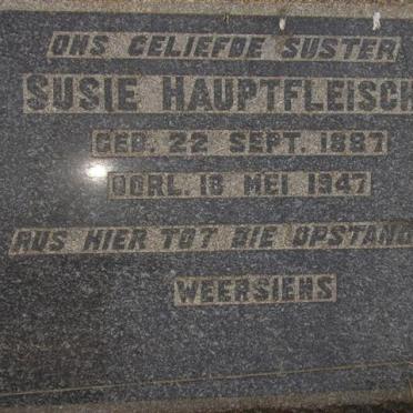 HAUPTFLEISCH Susie 1887-1947