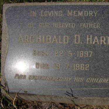 HART Archibald D. 1897-1962