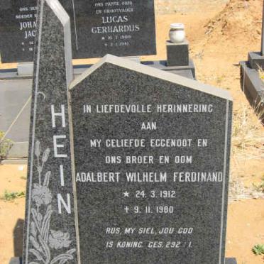 HEIN Adalbert Wilhelm Ferdinand 1912-1980