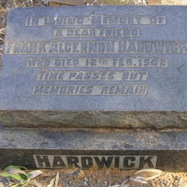 HARDWICK Frank Algernon -1942