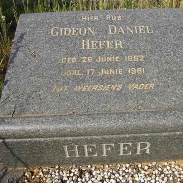 HEFER Gideon Daniel 1862-1961