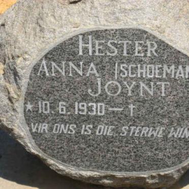 JOYNT Hester Anna nee SCHOEMAN 1930-