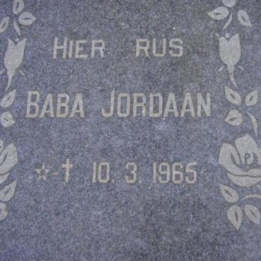 JORDAAN Baba 1965-1965