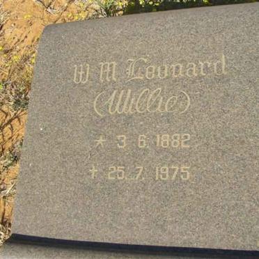 LEONARD W.M. 1882-1975