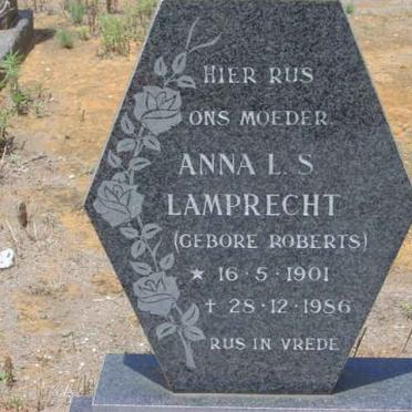LAMPRECHT Anna L.S. formerly OBERHOLZER nee ROBERTS 1901-1986