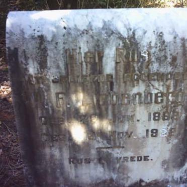 LIEBENBERG H.F. 1869-1928