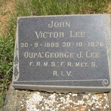LEE John Victor 1883-1976