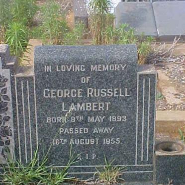 LAMBERT George Russel 1893-1955