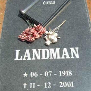 LANDMAN Chris 1918-2001