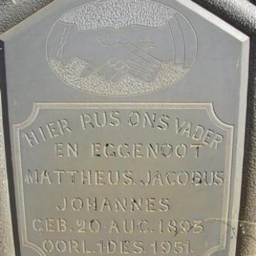 MEŸER Mattheus Jacobus Johannes 1893-1951