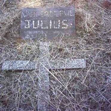 MERWE Julius, van der 1920-1927
