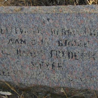 MEYER Stephanus Frederick 1889-1945