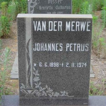 MERWE Johannes Petrus, van der 1898-1974
