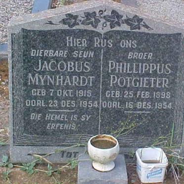 MYNHARDT Jacobus 1915-1954 :: POTGIETER Phillippus 1898-1954